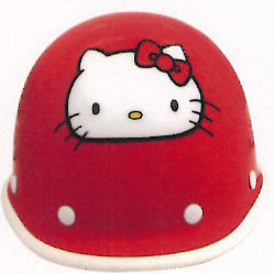 HELLOKITTY防災用ヘルメットレッド